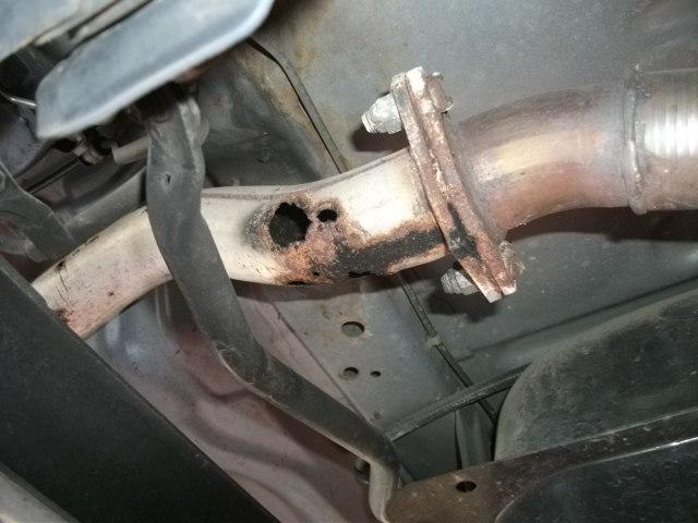 ダイハツ　コペン　テールパイプ交換