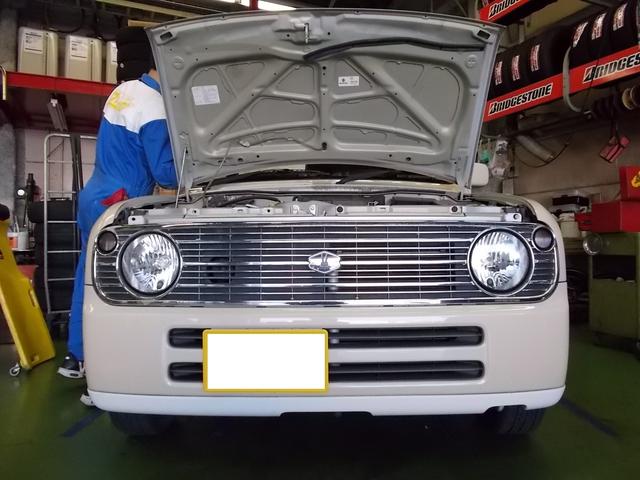 ラパン　リアショックアブソーバー交換