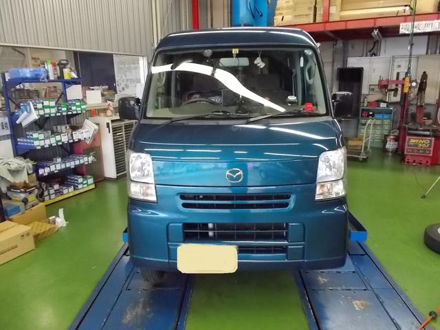 【車検】マツダ スクラム　フロントブレーキパッド交換