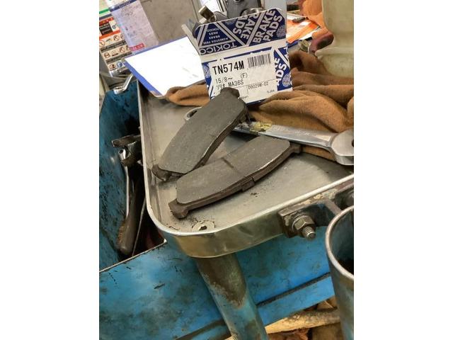 トヨタ　パッソ　車検　ブレーキ残量が少ない　ブレーキパッド交換　津島市　愛西市　稲沢市　あま市