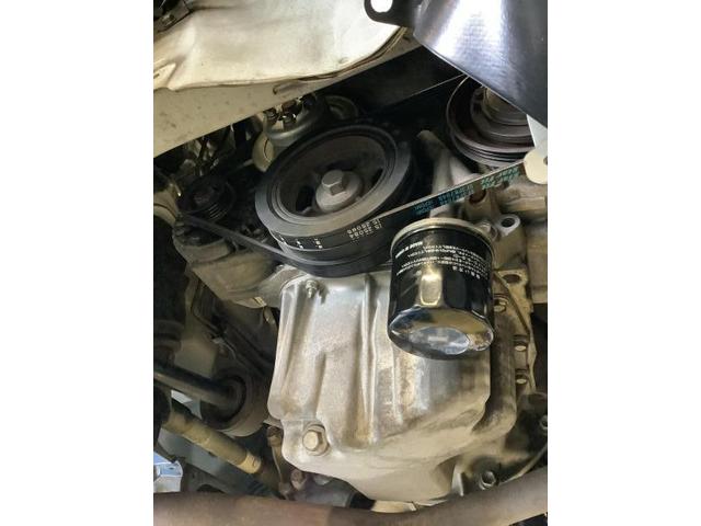 ダイハツ　ムーヴ　ベルト交換　キュルキュル音　ひび割れ　異音
津島市愛西市あま市稲沢市