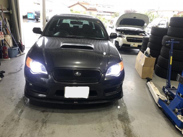 BP系レガシィツーリングワゴンSti　ヘッドライト交換　
Ｃａｒ　Ｓｔｏｃｋ　（株）カーストック　春日井・小牧店　スバル、カスタムプロボックス専門店