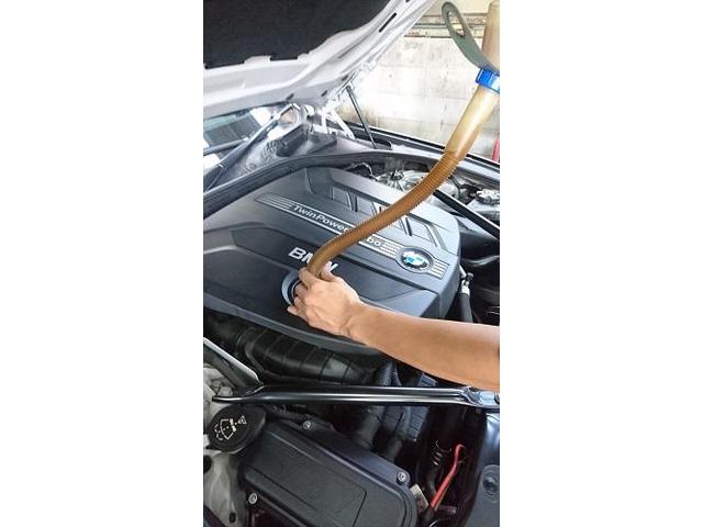 BMW523d 法定点検整備＆タイヤ交換やオイル交換など。