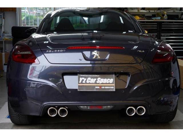 Peugeot RCZ 4本出しマフラー取付 LIONマフラー オリジナルマフラー 車検対応マフラー RCZ用マフラー オールステンレス 名古屋市　緑区　ワイズカースペース 東海 数量限定　プジョー専門店