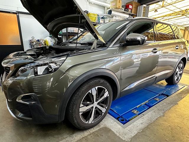 Peugeot5008　点検　車検見積もり　オイル漏れ　事前見積もり　プジョー　名古屋市　ワイズカースペース　認証工場　プジョー買取　プジョー販売　緑区　シトロエン　P87AH01　diesel　豊明市　東海市　大府市　日進市　豊田市