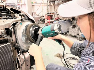 ヘッドライトみがき★