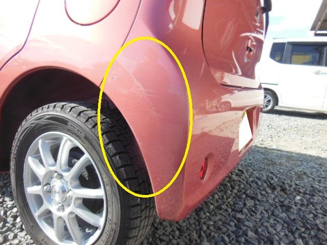 ekワゴン　リヤバンパー　キズ　修理　岡崎在住のお客様