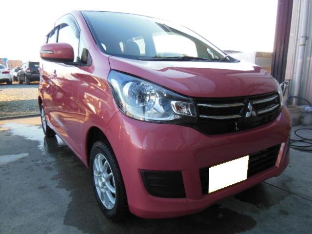 ekワゴン　リヤバンパー　キズ　修理　岡崎在住のお客様