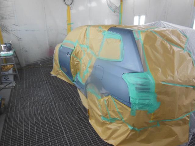 カロ―ラフィールダー/左側面　鈑金塗装　豊川在住のお客様