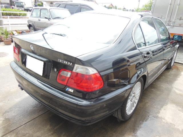 BMW/330i E46トランク凹み　修理　蒲郡在住のお客様