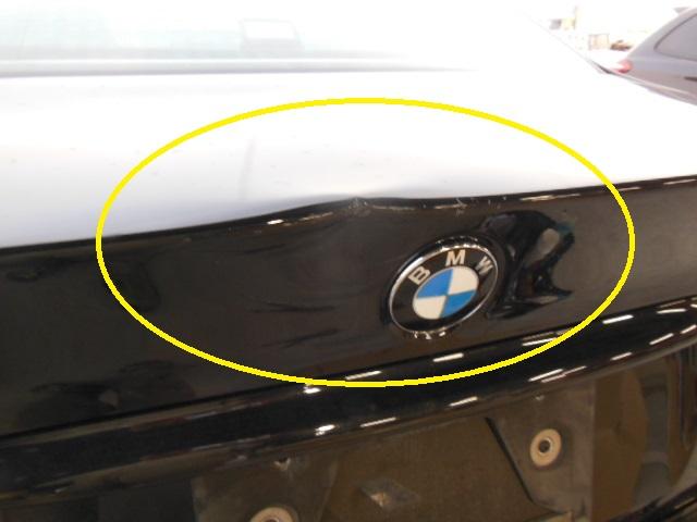BMW/330i E46トランク凹み　修理　蒲郡在住のお客様