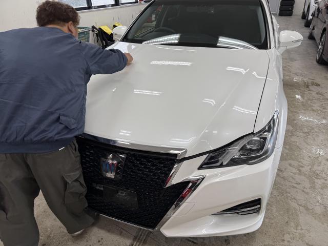 トヨタ　クラウンハイブリッド　ボディコーティング　セラミックコーティング　愛知県　清須市