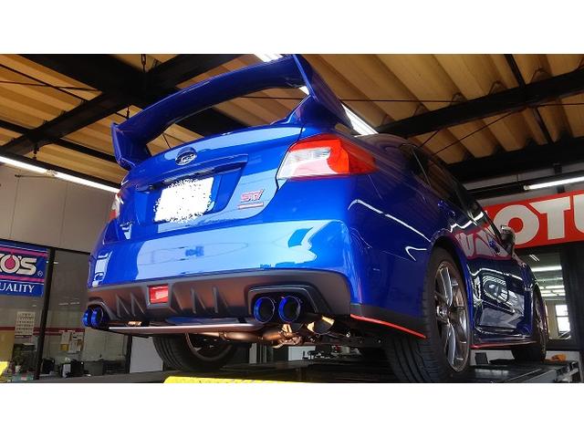 スバルWRX STI 　マフラー取り付け　　　　(s)