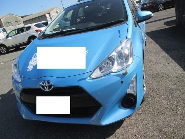 岡崎　豊田　安城　近く　トヨタ　アクア　フロントバンパー修理　傷　ヘコミ　鈑金　塗装　パーツ持込取付　ハスラー　カスタム　リフトアップ