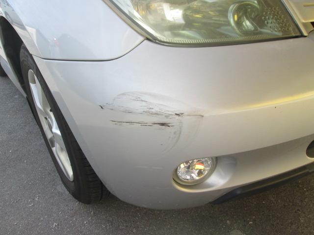 岡崎　豊田　安城　近く　トヨタ　イスト　フロントバンパー修理　傷　鈑金　塗装　パーツ持込取付　ハスラー　カスタム　リフトアップ