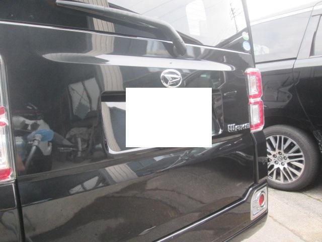 岡崎　豊田　安城　近く　ダイハツ　ウェイク　バックゲート修理　ヘコミ　キズ　鈑金　塗装　パーツ持込取付　