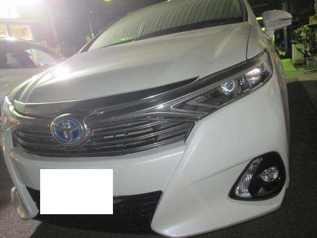 岡崎　豊田　安城　近く　トヨタ　ＳＡＩ　フロントバンパー修理　ヘコミ　キズ　鈑金　塗装　パーツ持込取付