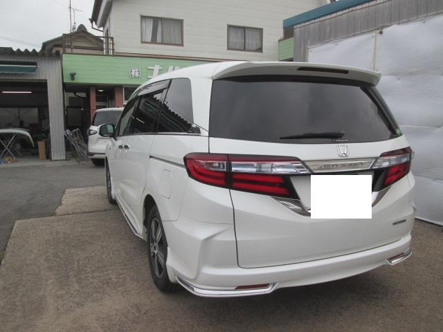 岡崎　豊田　安城　近く　ホンダ　オデッセイハイブリッド　車検　エンジンオイル交換　ヘッドライト磨き　修理　パーツ持込取付　鈑金　塗装