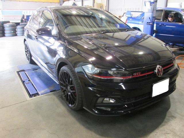 フォルクスワーゲン　GTI　ダウンサス取り付け・4輪ホイールアライメント