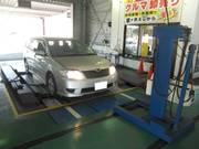 当店自慢の完成検査場です。陸運局に行かなくても車検ができます。