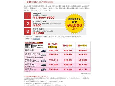 こんなにお得な【車検割引】