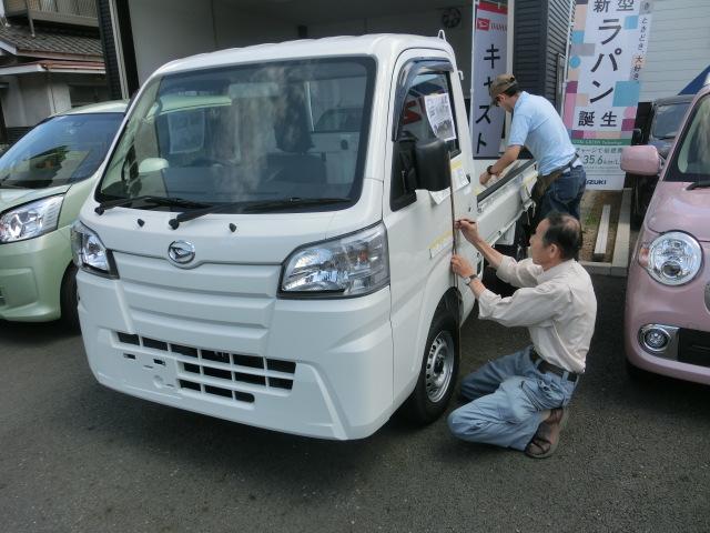 新車ハイゼットトラック　看板文字入れ