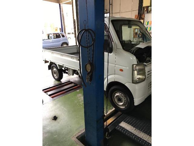 軽トラの車検を行いました。