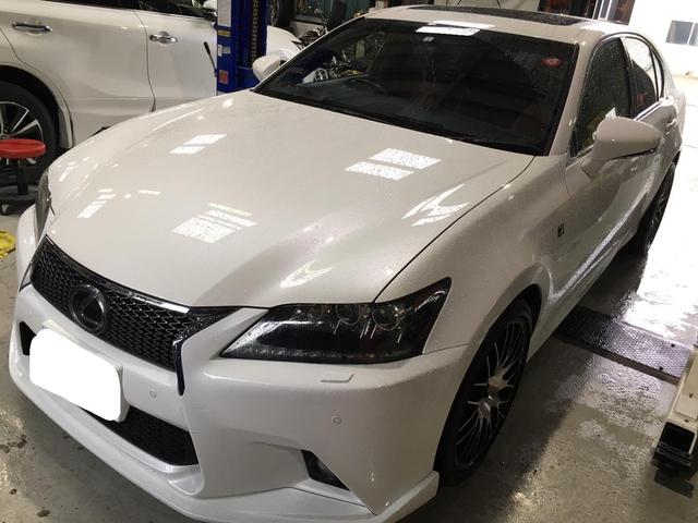 レクサス GS350 ダウンサス + 20インチタイヤホイール取り付け