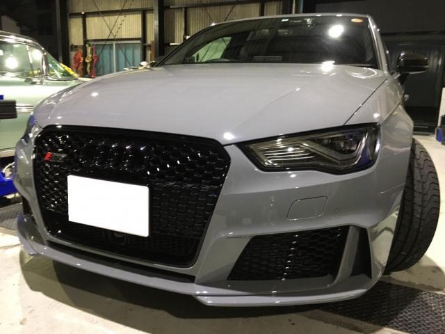 アウディ　ＲＳ３　持込みエアクリ取付け
名古屋市　天白区