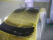 塗装ブース内で塗装を行う為、色ムラやホコリの付着が無くキレイな塗膜が得られます。