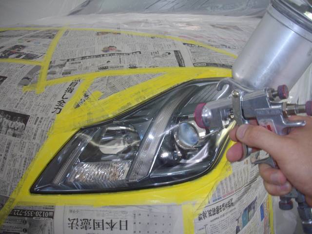 レンズリフォーマー塗装！レンズを新車本来の輝きに！仕上がりに満足いただけると思います。