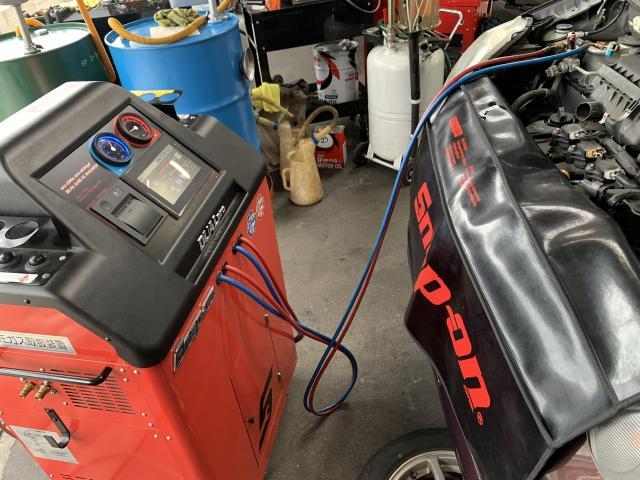 ダイハツ　ミライース　スナップオンエアコンリフレッシュ施工