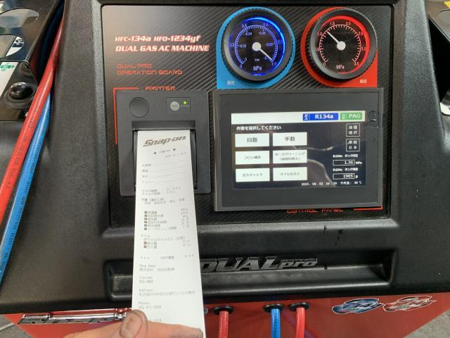 トヨタ　ハリアー　スナップオンエアコンリフレッシュ施工