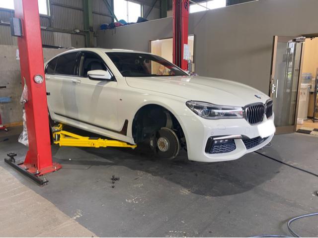 BMW 7シリーズ　持ち込みタイヤ交換　ランフラット　名古屋市中川区　名古屋市天白区