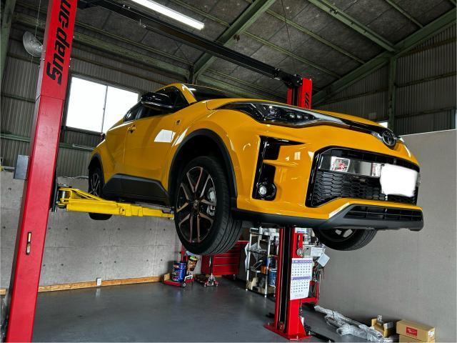 トヨタ　C-HR 持ち込み　マフラー交換　名古屋市中川区　天白区　昭和区