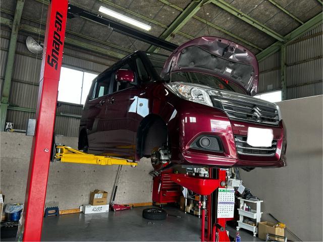 スズキ　ソリオ　車検　オイル交換　タイヤ交換　名古屋市中川区　清須市　北名古屋市