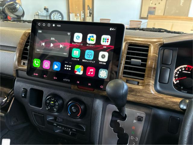 トヨタ　ハイエースバン　持ち込み　アンドロイドオート、バックカメラ、電格キット　取り付け　名古屋市中川区　名古屋市港名古屋市中村区