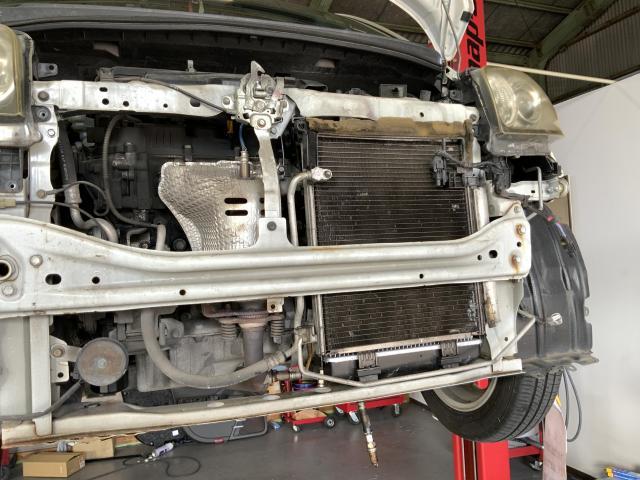 ダイハツ　L175S  ムーヴ　車検　ラジエーター交換　オイル交換　名古屋市中川区　名古屋市天白区　
