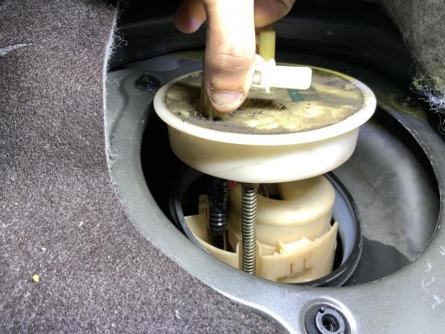 ホンダ　Ｎ－ＢＯＸカスタム　車検整備　フューエルポンプパッキン交換　名古屋市中川区　名古屋市東区　海津市