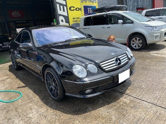 メルセデスベンツAMG CL55 ヘッドライトコーティング(ドリームコート)施行一式