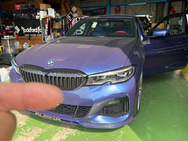 新車 BMWアルピナB3　ユピテル指定店モデル「Z828DR」前後ドラレコ・レーザーレーダー・駐車監視機能付き　取り付け一式