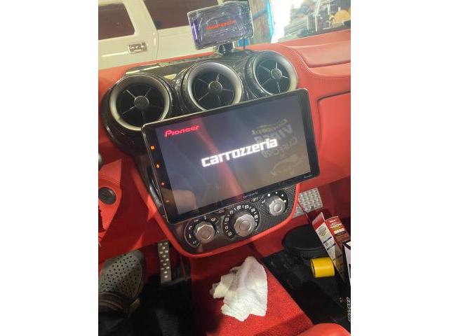 フェラーリF430　スピーカー不良の為BLAML165Cスピーカー取り付け　カロッツエリアSF900　ユピテルレーザーレーダー取り付け一式