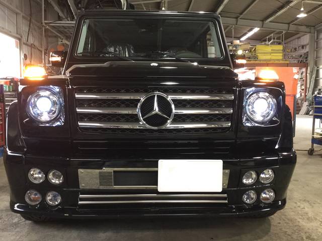 メルセデスベンツ G55L ライト周りカスタム