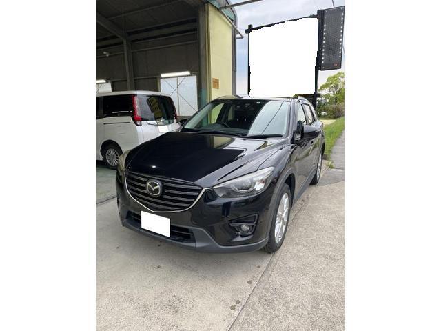 マツダ・CX-5　安城市・刈谷市・知立市・豊田市・岡崎市　リアバンパー・キズ凹み・キレイに修理！安い！