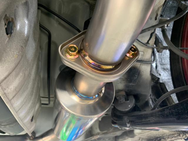 ホンダ シビックタイプR FD2 ジェイズレーシング 中間パイプ エンドマフラー 交換 ホンダ シビックタイプR FD2 ジェイズレーシング 中間パイプ エンドマフラー 交換