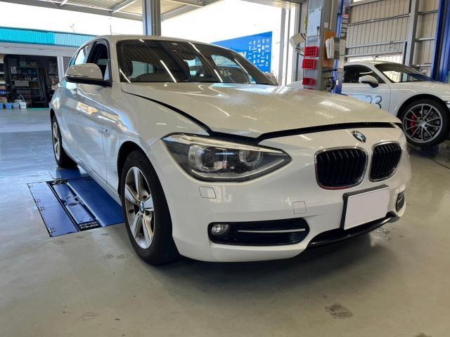 BMW　116i 車検　冷却水漏れ　三重県　四日市市　菰野町　四日市ｲﾝﾀｰ　鈴鹿市　桑名市　津市　松阪市　伊勢市　高角駅　桜駅