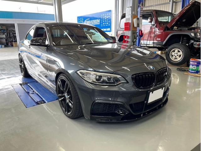 BMW　235i　ﾚﾑｽ　中間ﾊﾟｲﾌﾟ　持込取付 三重県 四日市市 菰野町 四日市ｲﾝﾀｰ 鈴鹿市 川越町 桑名市 津市 松阪市 伊勢市 伊賀市　高角駅　桜駅