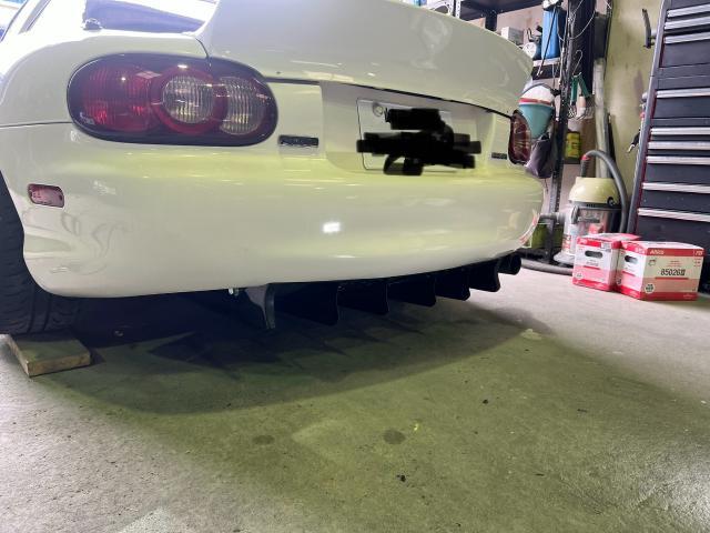 マツダ　ロードスター ジェットストリーム　リアデフューザー取付　※板金塗装　車検　整備　修理　故障　傷凹み　レストア　全塗装　車高調　マフラー　岐阜　柳津　笠松　グーネット　カーセンサー