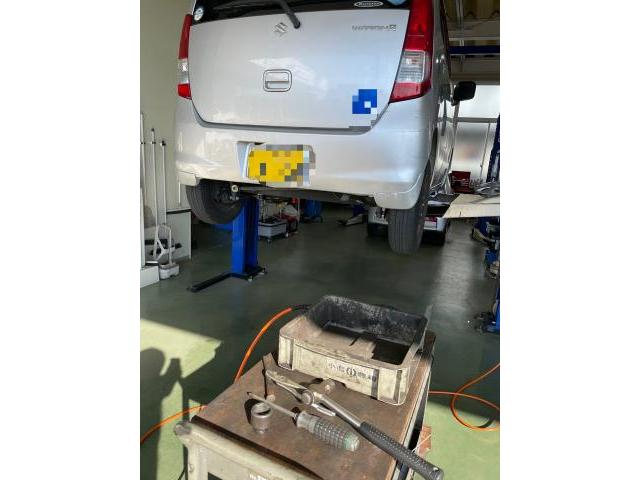 SUZUKI　スズキ　ワゴンＲ　法定点検　1年点検　12か月点検　刈谷　愛知　名古屋　知立　東浦　安城　高浜　豊田　豊明　大府　知多　碧南　岡崎　ドライブシャフト　ブーツ　交換　足回り