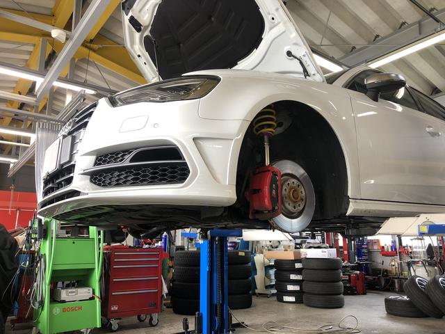 Audi S3 KW Suspension アウディ カーヴェー取付 アライメント+メンテナンス！